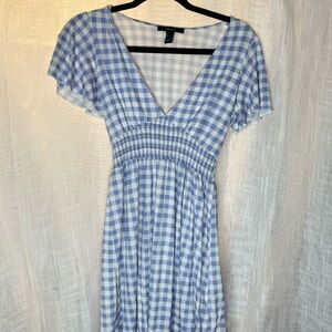 F21 Blue Gingham Dress